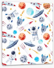 Rockets and Robots Stretched Canvas 193666958