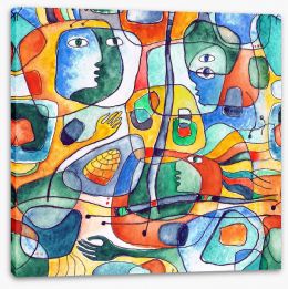 Cubism Stretched Canvas 193715405