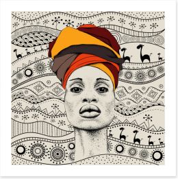 African Art Art Print 193742622