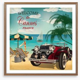 Welcome to Cannes Framed Art Print 196217196