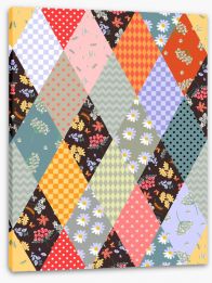 Patchwork Stretched Canvas 196983977