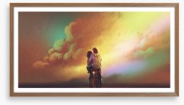 Clouded by love Framed Art Print 198168493
