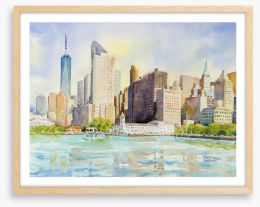 Manhattan sunshine Framed Art Print 198438541
