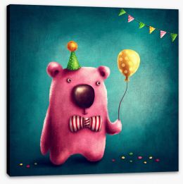Pink party bear
