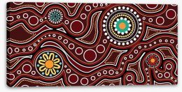 Aboriginal Art Stretched Canvas 199743966