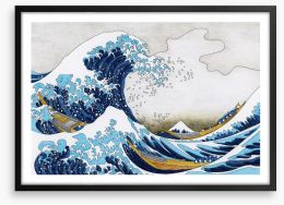 That great wave Framed Art Print 200018129