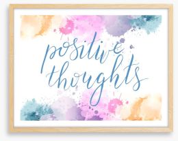 Positive thoughts Framed Art Print 200509022