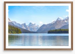 Maligne Lake ripples Framed Art Print 202454824