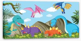 Dinosaurs Stretched Canvas 202833195