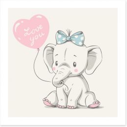 Elephants Art Print 204155076