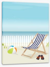 Beach House Stretched Canvas 20468502