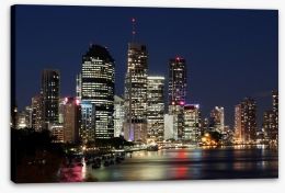Twinkling lights of Brisbane Stretched Canvas 20492884