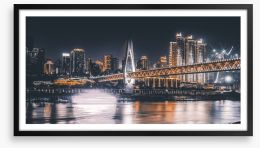 Chongqing lights Framed Art Print 207079799