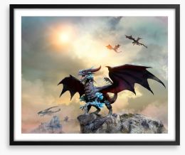 Dragon territory Framed Art Print 207329822