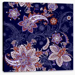 Paisley Stretched Canvas 207796097