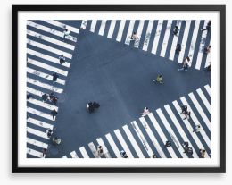 Crosswalk Framed Art Print 207893387