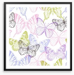 Butterflies Framed Art Print 208780159