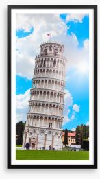 The leaning tower Framed Art Print 209301765