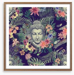 Tropical buddha Framed Art Print 210464078