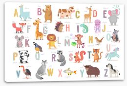 Alphabet and Numbers Stretched Canvas 211593415