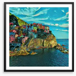 Dreaming of Manarola Framed Art Print 211960511