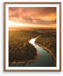 Murray river morning Framed Art Print 212156854