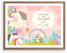 Live your fairy tale Framed Art Print 213117473