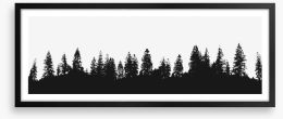 Treeline panorama Framed Art Print 213276304