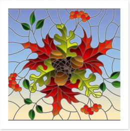 Stained Glass Art Print 213328813