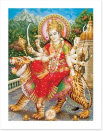 Maa Durga the warrior Art Print 21484200