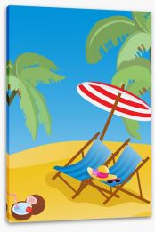Beach House Stretched Canvas 21574678