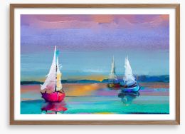 Boats and beyond Framed Art Print 216494923