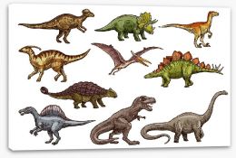 Dinosaurs Stretched Canvas 216587645