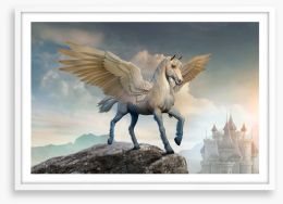 Pegasus perch Framed Art Print 216833022