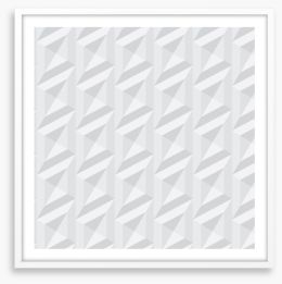 White on White Framed Art Print 217140548