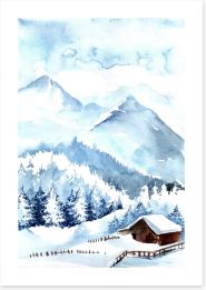 Winter Art Print 218038179