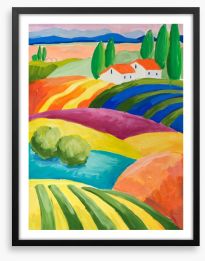 The colour farm Framed Art Print 222468854
