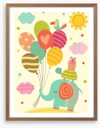 Elephants Framed Art Print 222855035