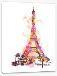 Paris Stretched Canvas 223018433