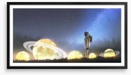 The planet farm Framed Art Print 223884813