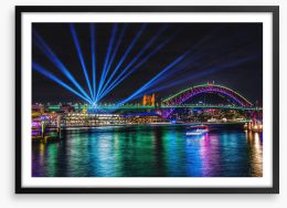 Sydney harbour show Framed Art Print 224814909