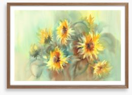 Summer sunflowers Framed Art Print 225676048
