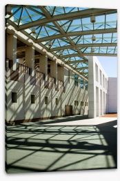 Parliament House shadows Stretched Canvas 22579429
