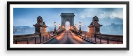 Chain Bridge panorama Framed Art Print 226371121