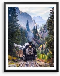 Puffing all the way Framed Art Print 226795305