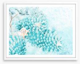 Polar pinecones Framed Art Print 227129226
