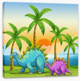 Dinosaurs Stretched Canvas 227447787