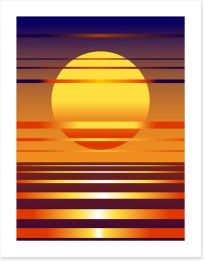 Contemporary sunset Art Print 22766294