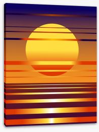 Contemporary sunset Stretched Canvas 22766294