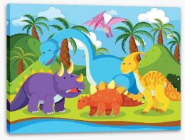 Dinosaurs Stretched Canvas 228609557